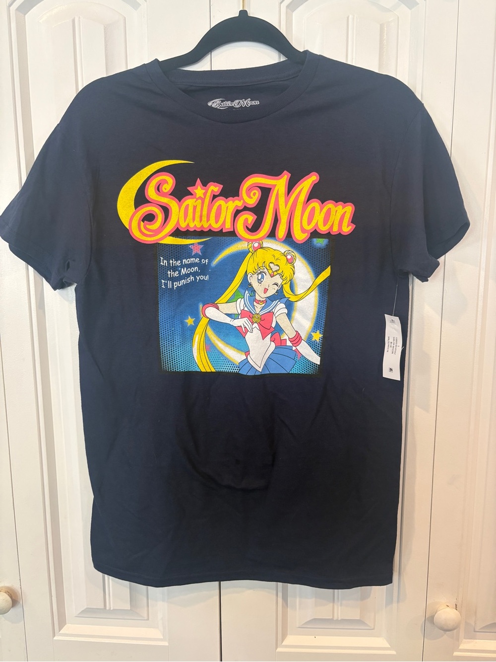 Sailor moon navy tee size small